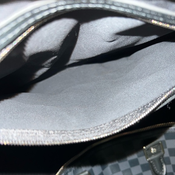 LIKE NEW Louis Vuitton ✩ Keepall Bandoulière 55 in Damier Graphite - Picture 12 of 16